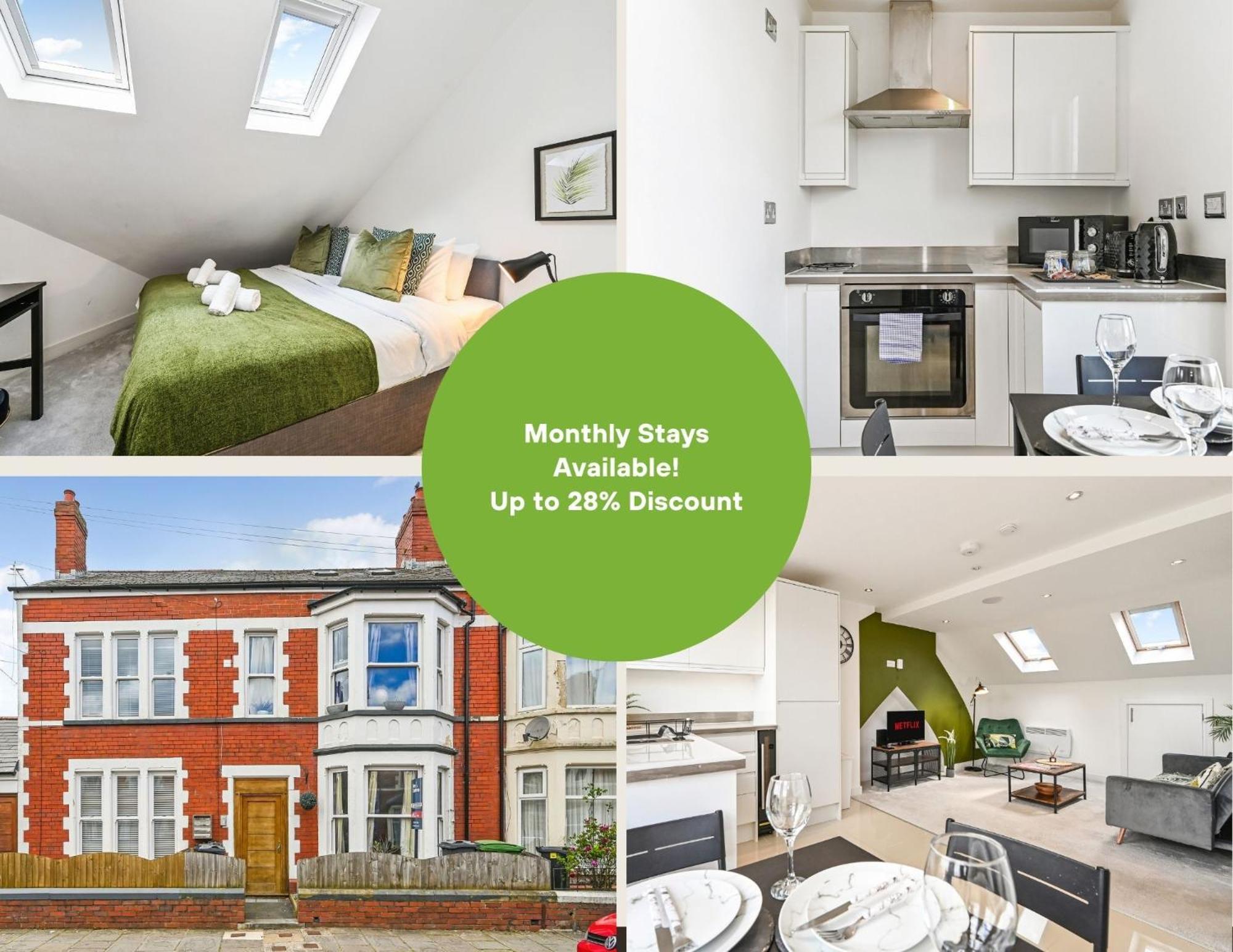 Family 1 Bed Apt Near Cardiff City Centre, Free Parking, Quiet, Secure Neighbourhood Экстерьер фото